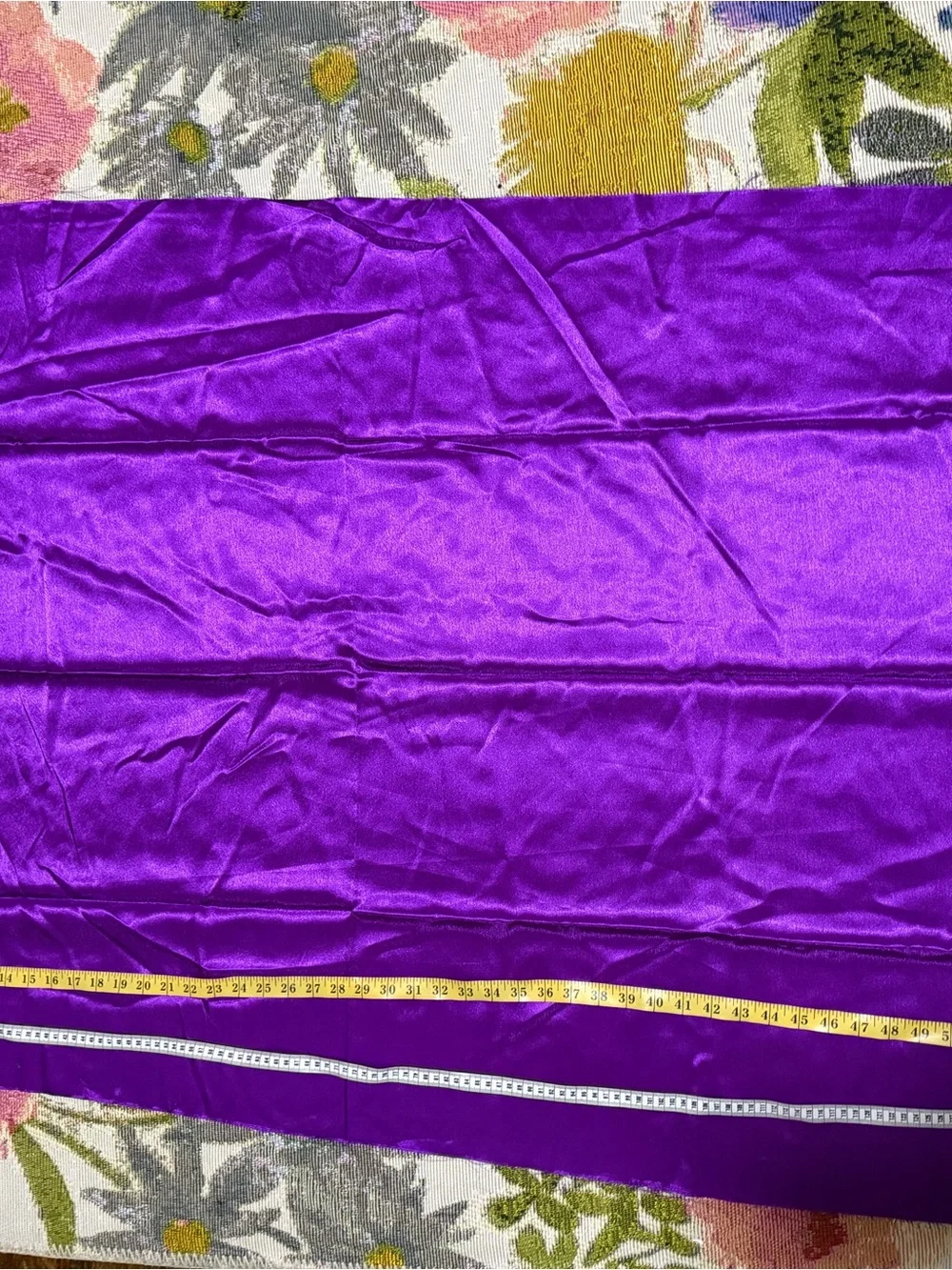 4 Yards : 2 yards each : Purple and Light Lavender Organza Party Fabric Set